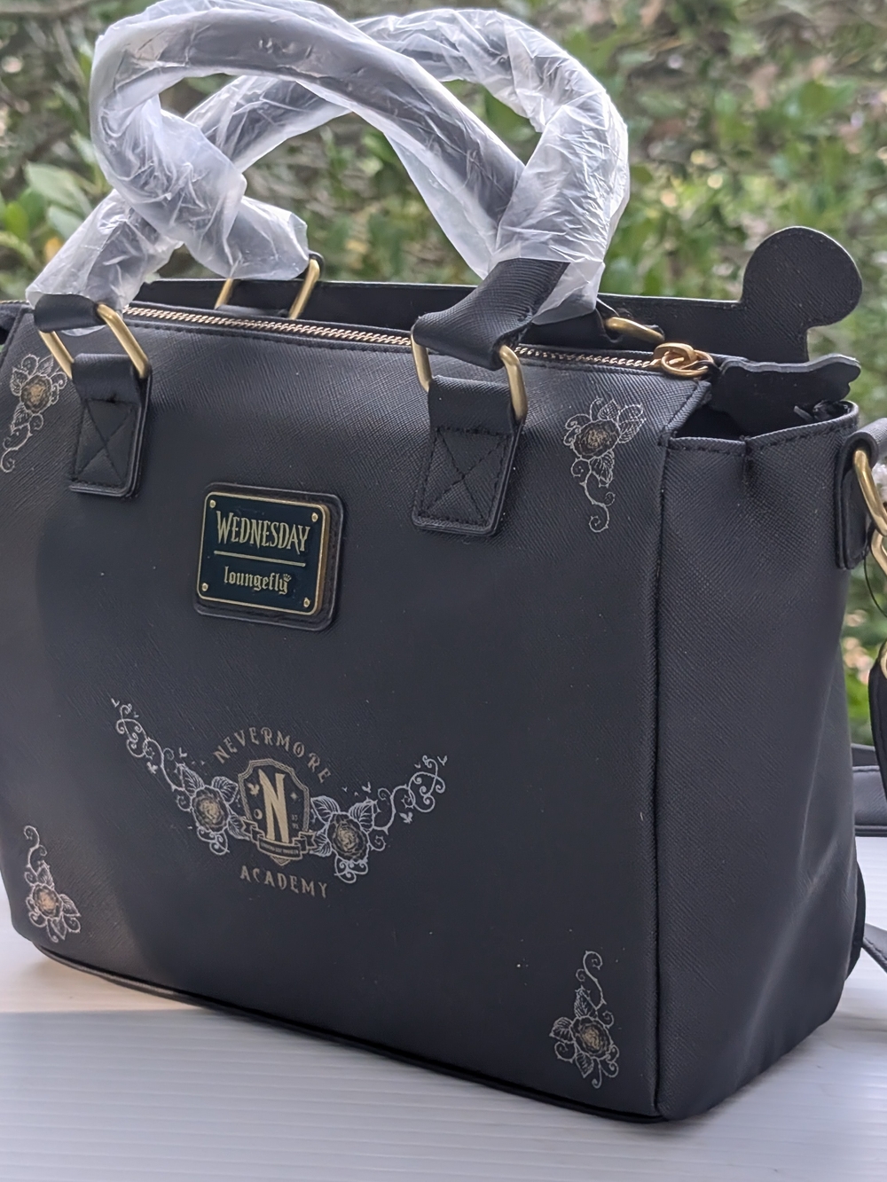 *NWT* Loungefly "Wednesday" Black Typewriter Handbag - Picture 10 of 16